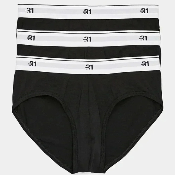 NWT - Simons Le31 - 3  pack Mens Briefs New in the Box - Cotton Black Size XXL - Picture 7 of 7